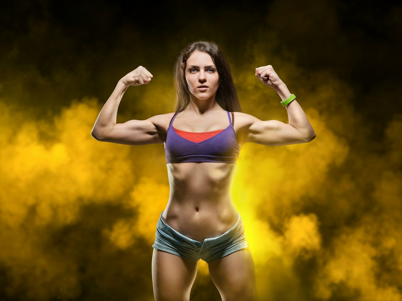 Athletic girls in Male